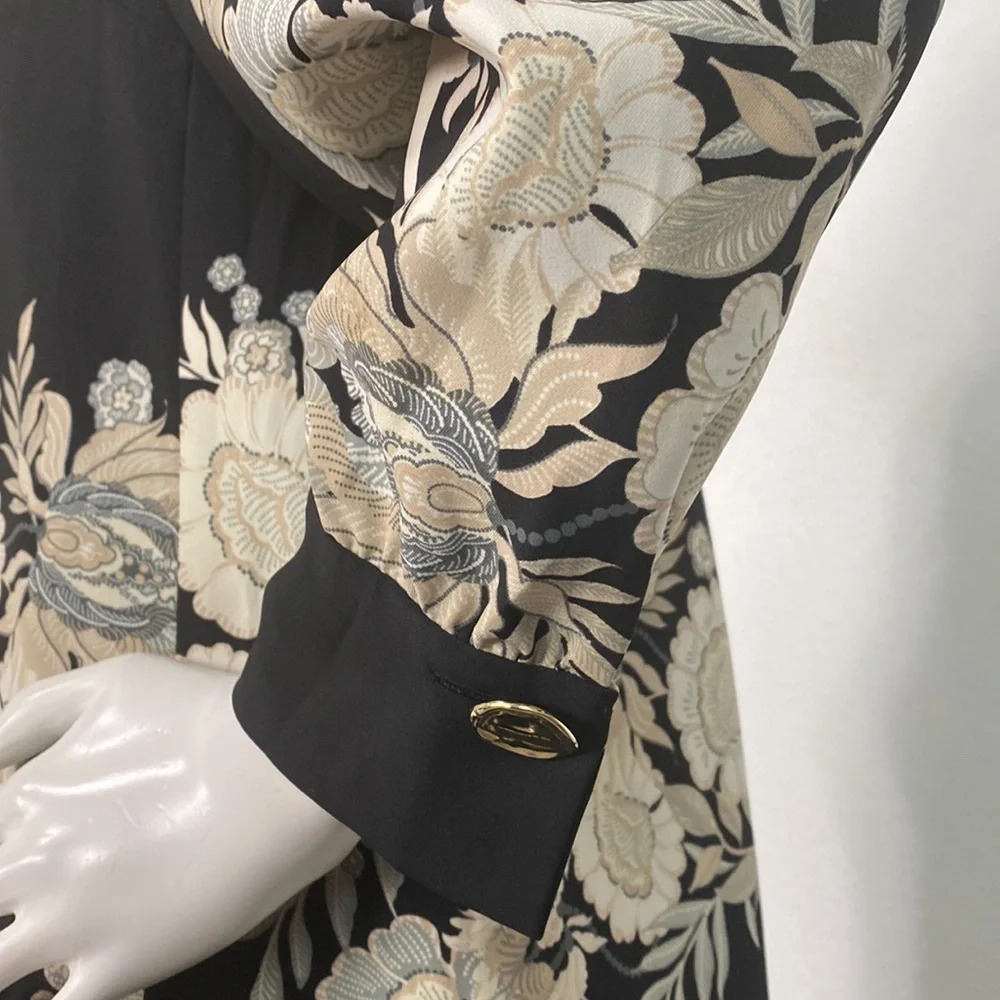 Zara Black Floral Mini Dress - Picture 8 of 9